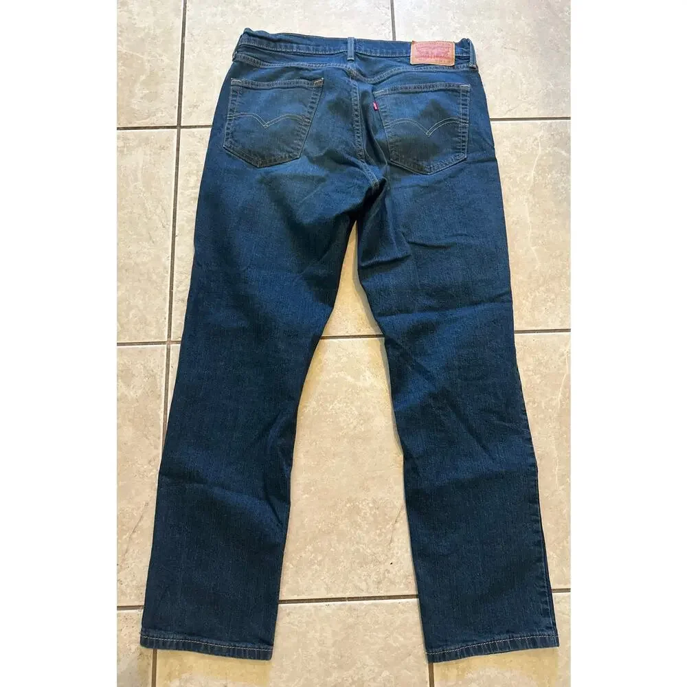Levi's 541 Athletic Taper Jeans Men's Size 34x32 Blue Denim Stretch Dark Wash